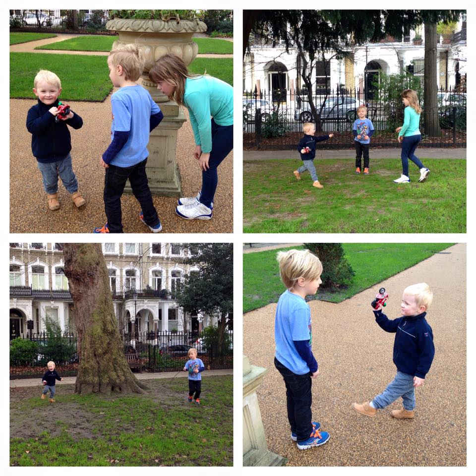 Life in London: Playing Hide and Seek and chasing squirrels at a park near Earl's Court Station