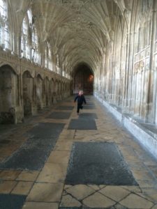 Cloisters of Gloucester Cathedral - Also used as the hallways of Hogwarts in the Harry Potter movies.