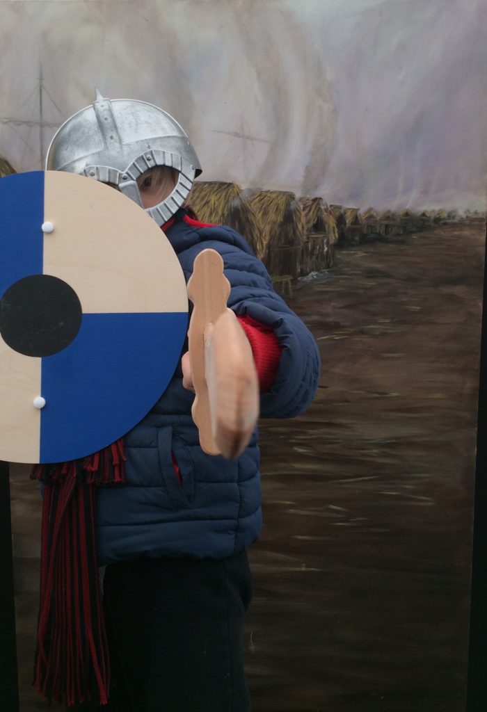 Dressed as a viking at the Jorvik Viking Festival