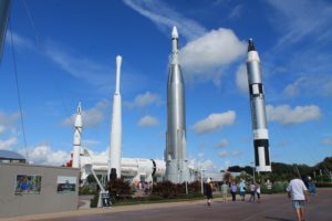 The Rocket Garden at the Kennedy Space Centre