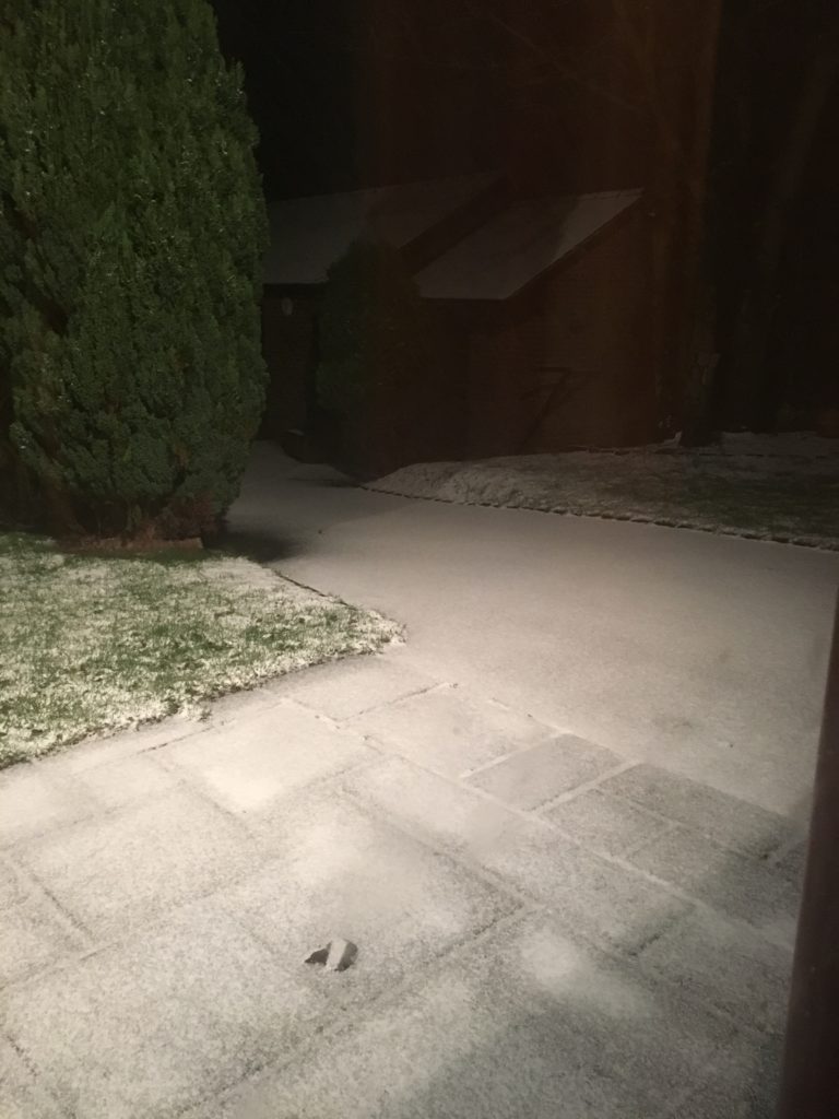 Nercwys Snow 2017 - Night Time