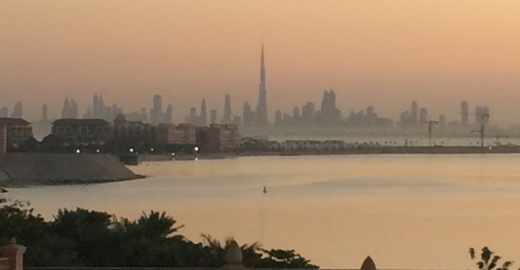 Dubai Skyline: take from The Palm Jumeirah