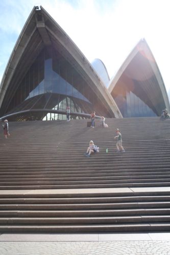 ArgeyKids on the steps of the Sydney Opera House