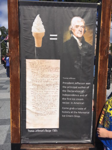 Thomas Jefferson brought over this ice cream recipe to the USA from France.