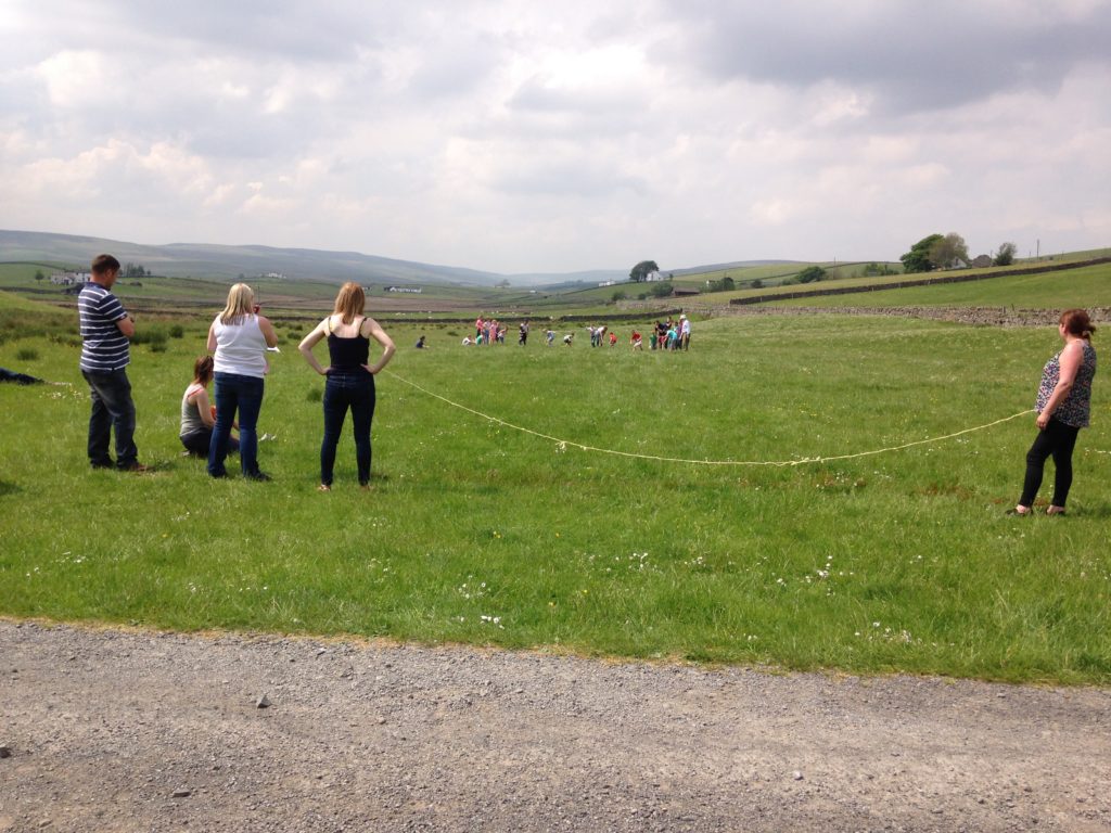 Getting ready for another race at the Upper Teesdale Social Group Sports Day