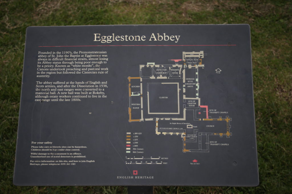 Egglestone Abbey Floor Plan - Barnard Castle