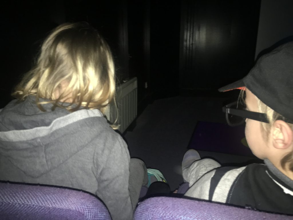 ArgeyKids ready to watch the 3D movie at the Roman Army Museum on life at Vindolanda as a Centurion soldier.