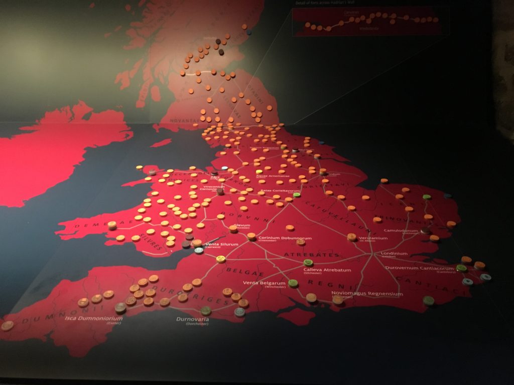 This is all the locations where the Roman Army had forts or positioned themselves over the roman occupations