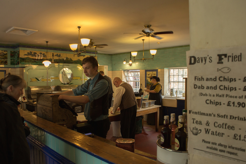 Inside Davy's Fish Shop - Beamish 1900s Pit Village