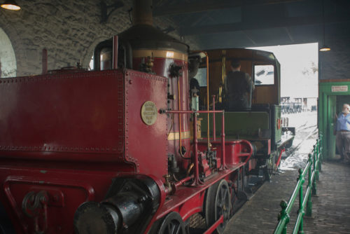 Beamish Pit Village Steam Engine from Behind