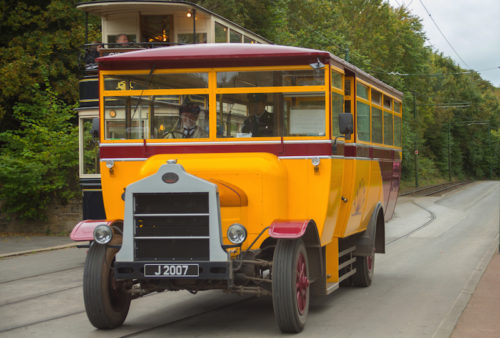 One of the old buses that takes you around the Beamish Museum