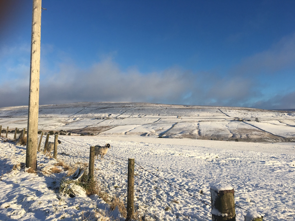 Christmas holidays abroad Snow over the North Pennines